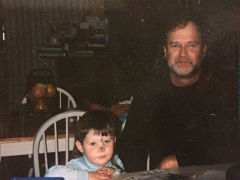 My dad and me when I was 2