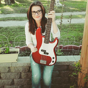 A picture of my bass and I